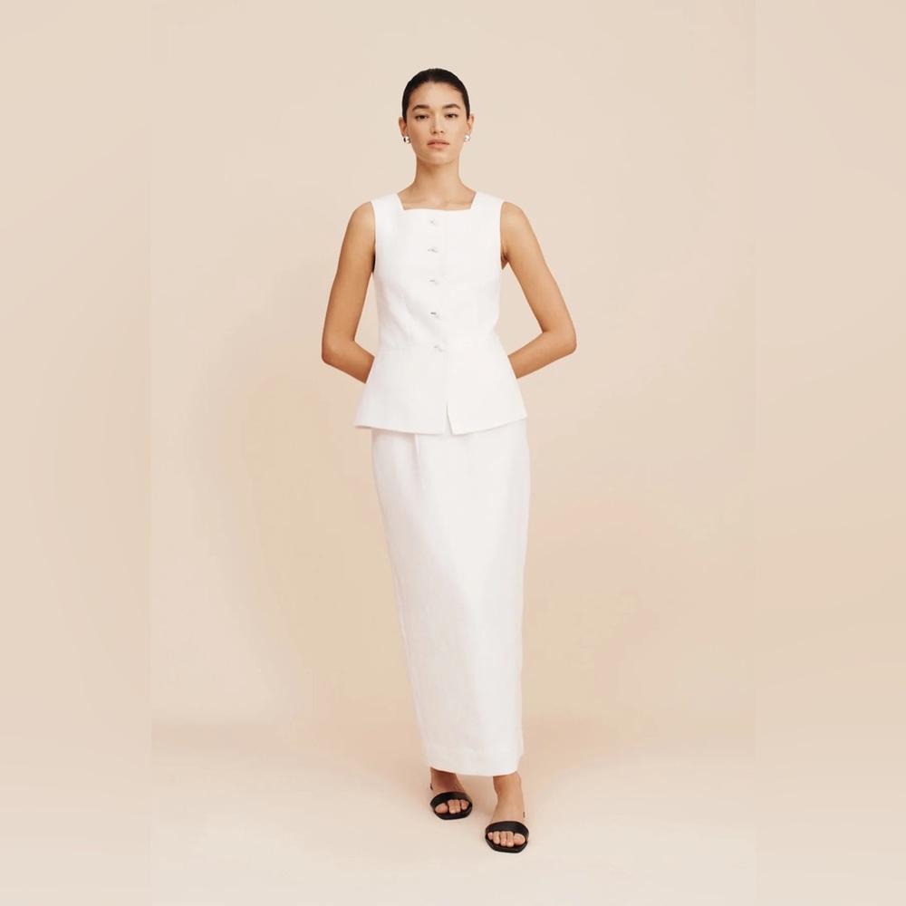 Posse White Maxi Skirt